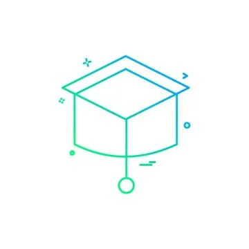 Convocation icon design vector Stock Illustration
