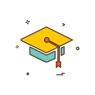 Convocation icon design vector Illustrazione stock