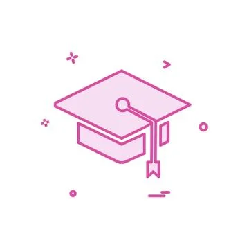 Convocation icon design vector Stock Illustration