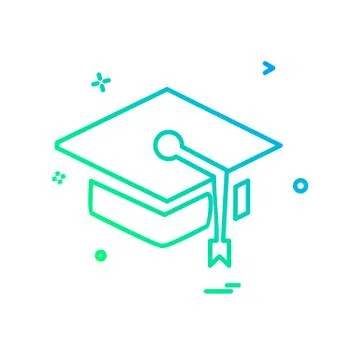 Convocation icon design vector Illustrazione stock