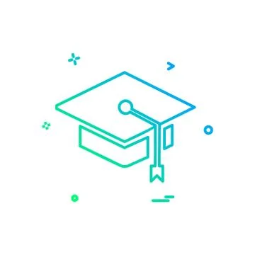 Convocation icon design vector Illustrazione stock