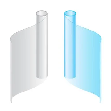 Convolute in a roll packages Illustrazione stock