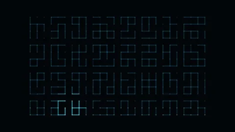 Convolution Kernel Slides Across A Grid Extracting Features Stock Footage 344511412