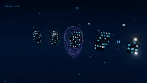 Convolutional feature maps pooling stages Stock Footage 340019495