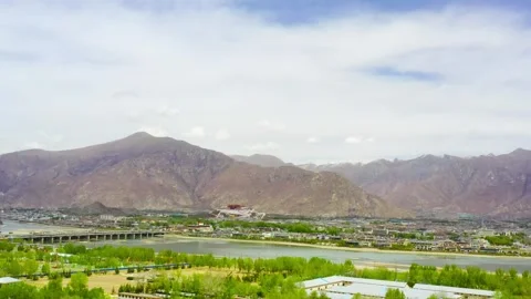A convoy arranged in a fan-shaped pattern Stock Footage 243076619