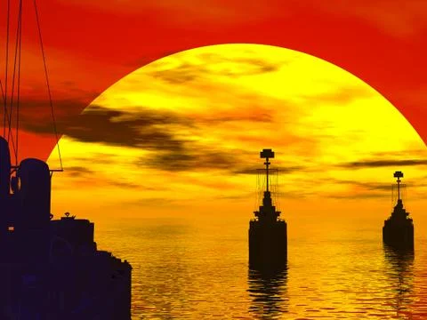 Convoy Stock Illustration