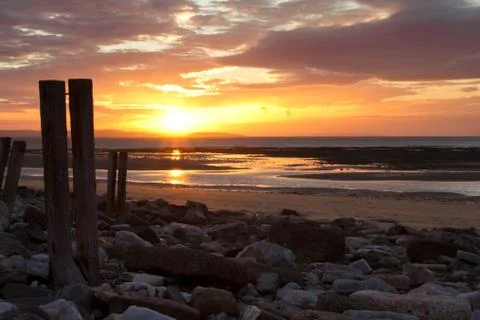 Conwy beach 写真素材
