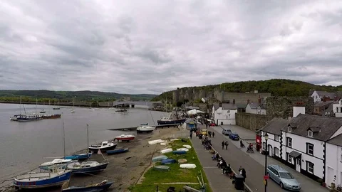 Conwy harbour, May 2017 Stock Footage 77887070