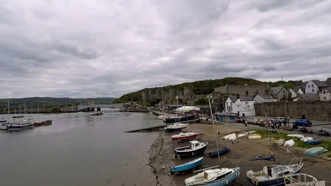 Conwy harbour, May 2017 Stock Footage 77887454