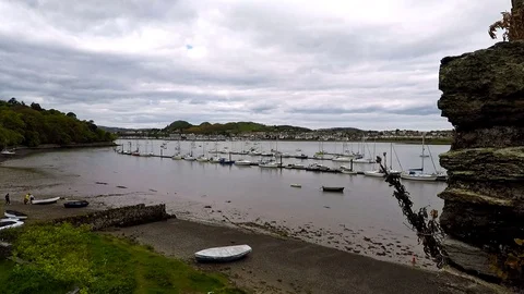 Conwy harbour, May 2017 Stock Footage 77887601