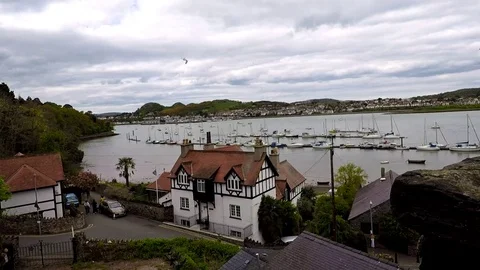 Conwy harbour, May 2017 Stock Footage 77895542