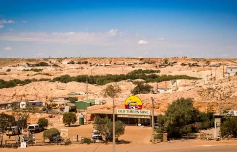 Coober Pedy view Stock Photos