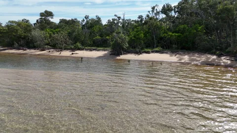 Coochiemudlo Beach Hover 2 Stock Footage 291812873