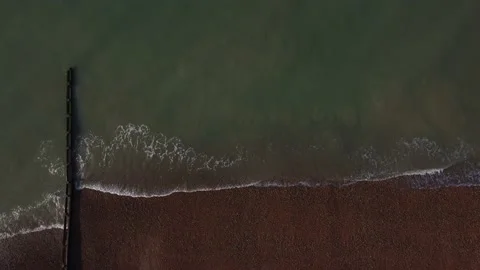 Cooden Beach Waves Stock Footage 163326134