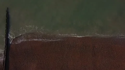 Cooden Beach Waves Stockbeeldmateriaal 163326176