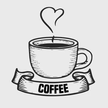 Cooffee label Stock Illustration