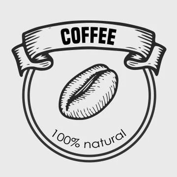 Cooffee label Stock Illustration