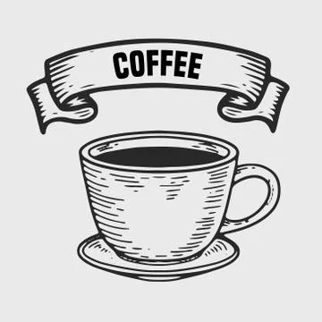 Cooffee label Stock Illustration
