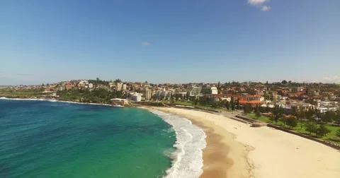 Coogee Beach Drone Stock Footage 54807364