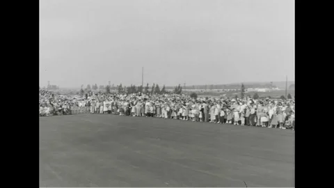 Cook air force base is redesigned as Vandenberg Air Force Base - 1958 Stock Footage 101167813