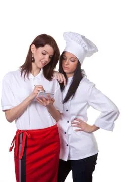 Cook and service force is maintained Stock Photos
