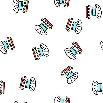 Cook chef review vector seamless pattern Stock Illustration