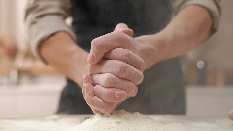 Cook Clap Hands Flour Stockbeeldmateriaal 273499431