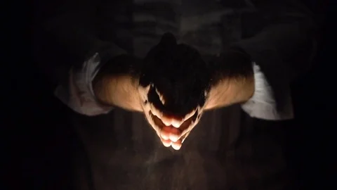 The cook is clapping his hands Stock Footage 85274735