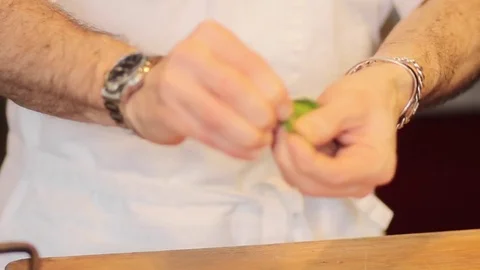 The cook is cooking Stock Footage 73662140