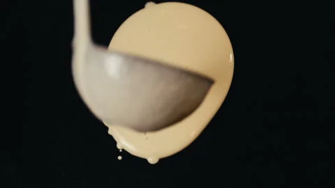 The cook cooks a pancake Stock Footage 85852240