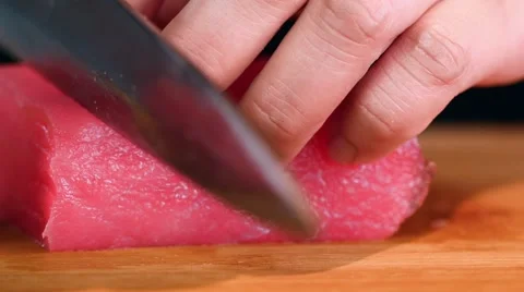 Cook cut fish fillets Video stock 64335225