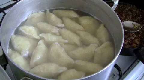 Cook dumplings Stock Footage 47579282