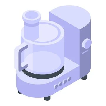 Cook food processor icon, isometric style Stock Illustration