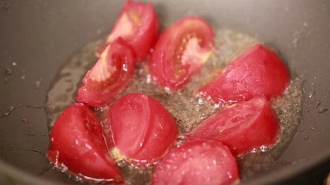 Cook fried tomato sauce (3) Stock Footage 202162018