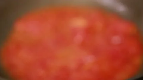 Cook fried tomato sauce (5) Stock Footage 202162024