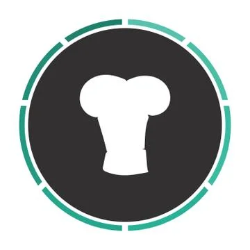 Cook hat computer symbol Stock Illustration