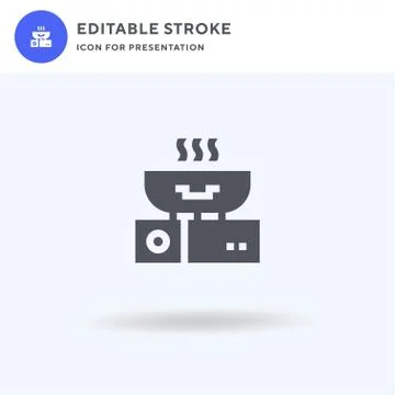 Cook icon vector, filled flat sign, solid pictogram isolated on white, logo Stock Illustration