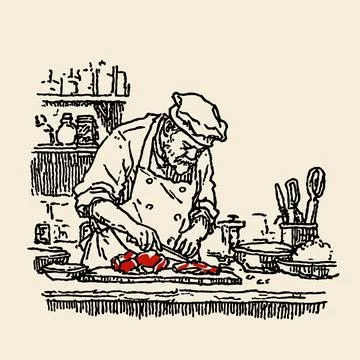 Cook Stock Illustration