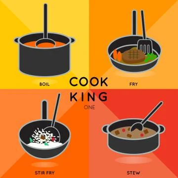 COOK KING ONE Stock Illustration