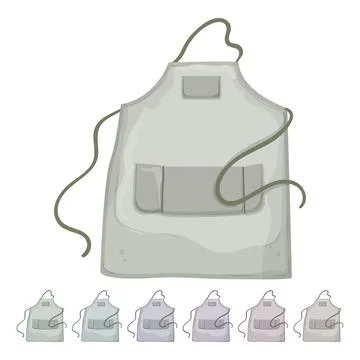 Cook kitchen apron cartoon vector graphic Stock Illustration