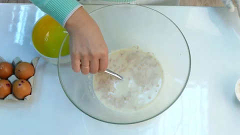 The cook kneads the dough Stock Footage 86125800