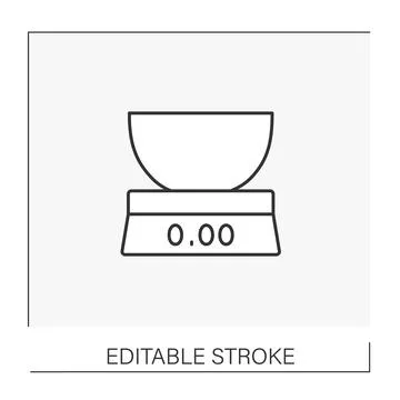 Cook line icon Stock Illustration