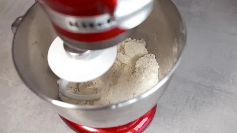 The cook makes the dough for making the pie, home bakery, baking a cake Stock Footage 74066472