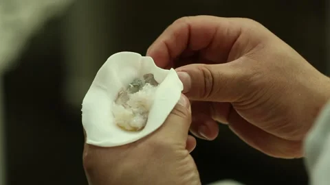 Cook makes dumplings (1) Stock Footage 202161911