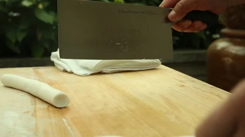 Cook makes dumplings (2) Stock Footage 202161908