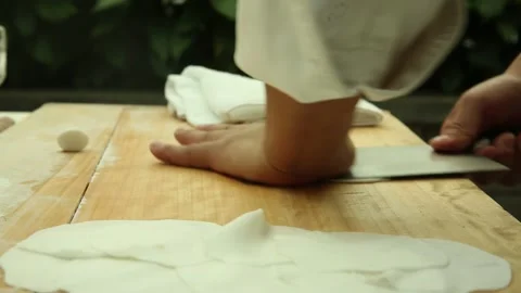 Cook makes dumplings (4) Stock Footage 202161899