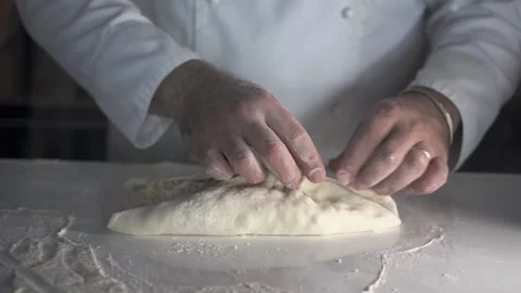 The cook makes khachapuri. close up Stock Footage 152467955