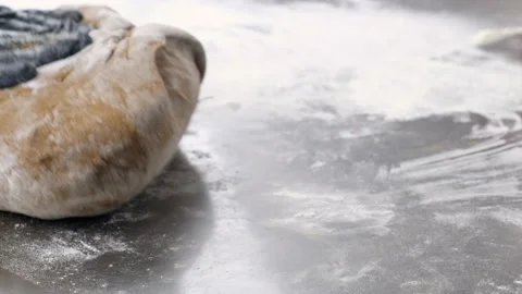 The cook making bread dough. Stock-Footage 160736338
