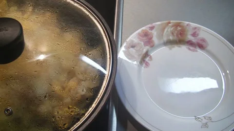 Cook the pasta in the pan Stock Footage 55790177