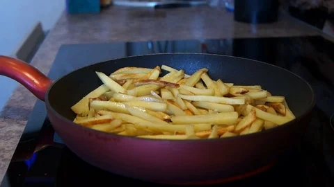 Cook peppers potatoes Stock Footage 77953974